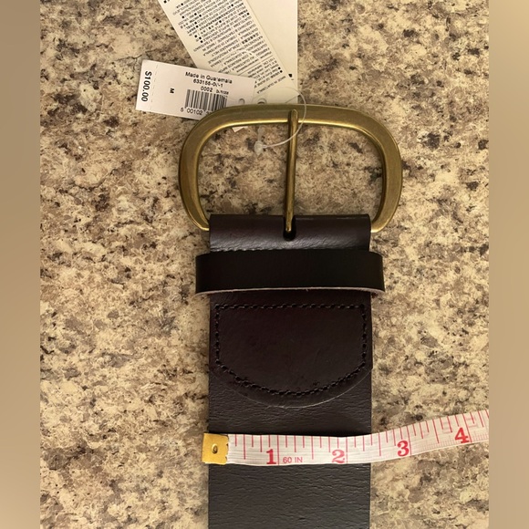 Banana Republic Chocolate Brown Belt with Brass tone Buckle - Picture 5 of 7